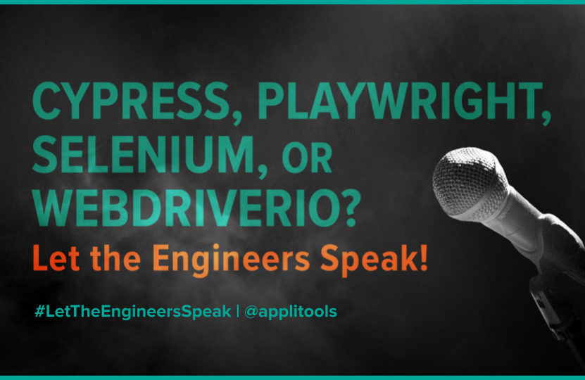 Cypress, Playwright, Selenium, or WebdriverIO? Let the Engineers Speak! from Applitools